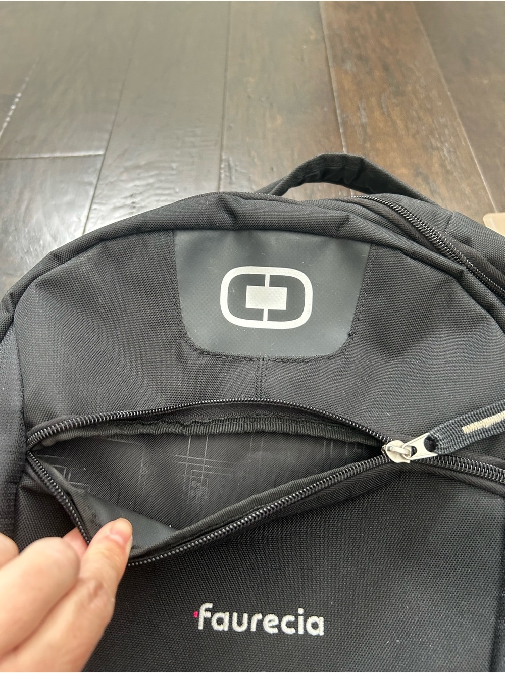 OGIO Black Laptop Backpack with Faurecia Logo - Picture 2 of 5